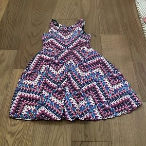 Reversible dress, two patterns